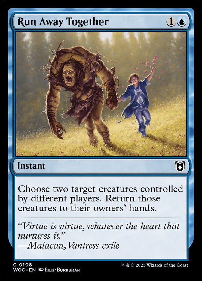 Run Away Together (Wilds of Eldraine Commander)