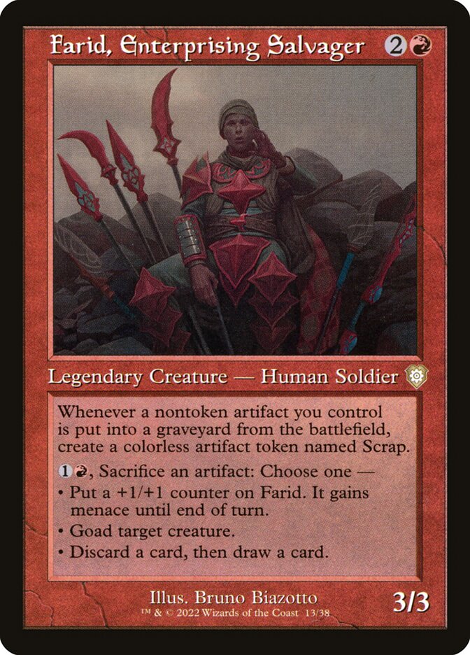 Farid, Enterprising Salvager (The Brothers' War Commander)