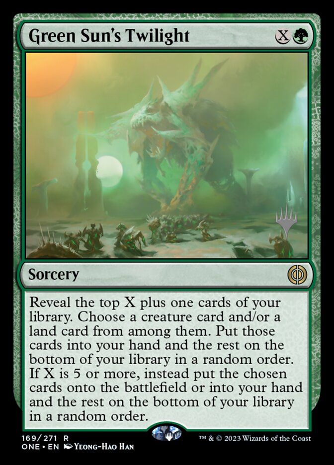 Green Sun's Twilight (Phyrexia: All Will Be One Promos)