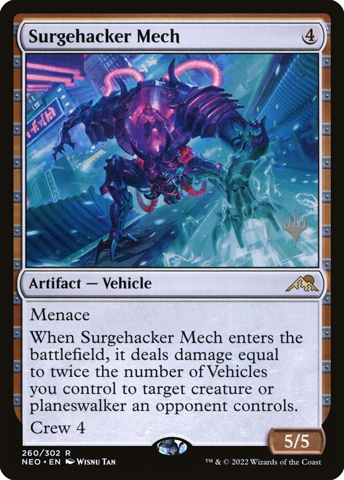 Surgehacker Mech (Kamigawa: Neon Dynasty Promos)