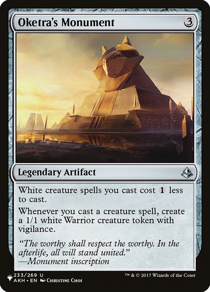 Oketra's Monument (The List)