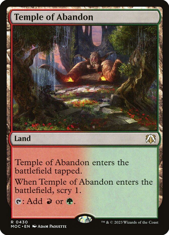 Temple of Abandon (March of the Machine Commander)