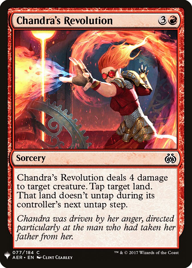 Chandra's Revolution (The List)