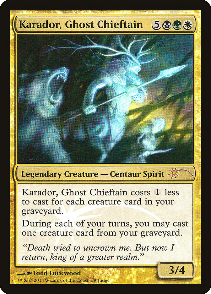 Karador, Ghost Chieftain (Judge Gift Cards 2014)