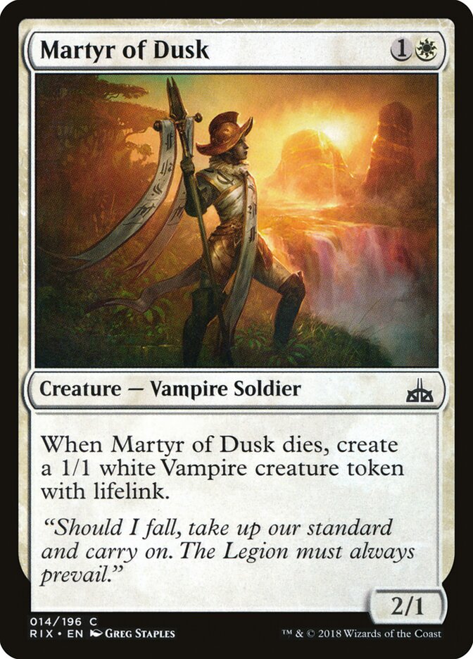 Martyr of Dusk (Rivals of Ixalan)