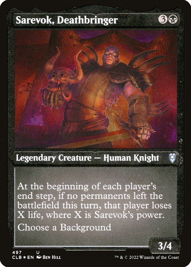 Sarevok, Deathbringer (Commander Legends: Battle for Baldur's Gate)