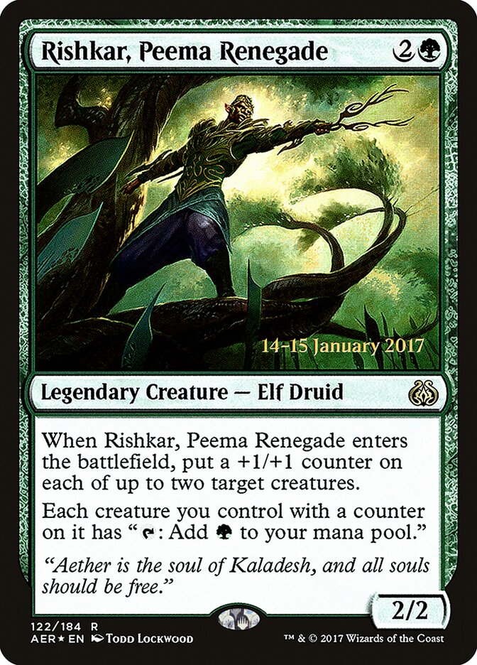 Rishkar, Peema Renegade (Aether Revolt Promos)
