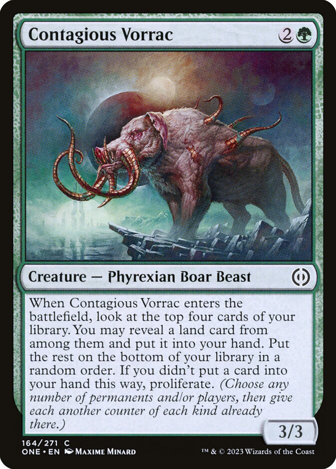 Contagious Vorrac (Phyrexia: All Will Be One)
