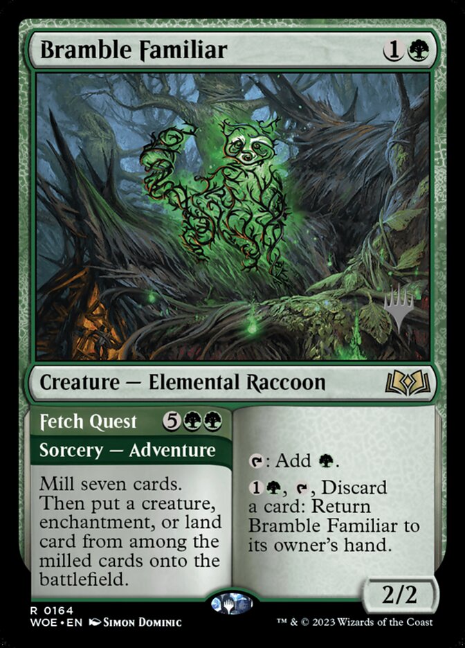 Bramble Familiar // Fetch Quest (Wilds of Eldraine Promos)