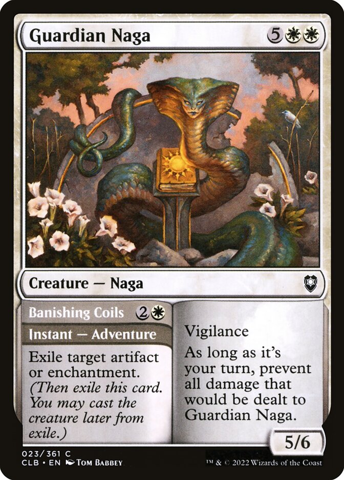 Guardian Naga // Banishing Coils (Commander Legends: Battle for Baldur's Gate)