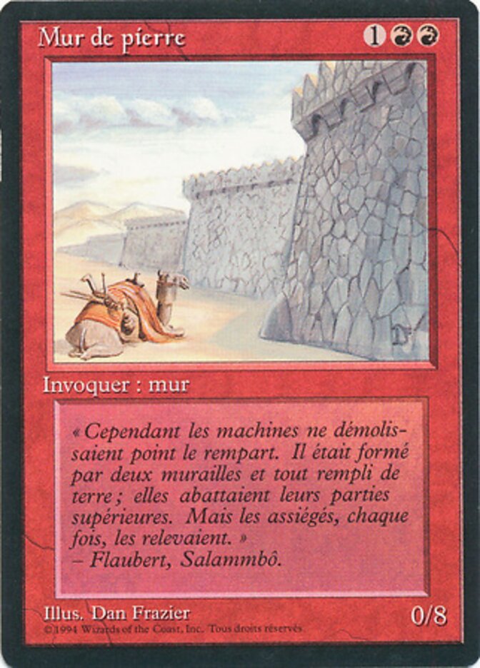 Wall of Stone (Foreign Black Border)