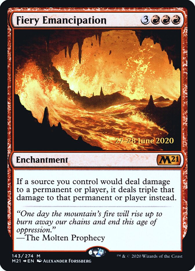 Fiery Emancipation (Core Set 2021 Promos)