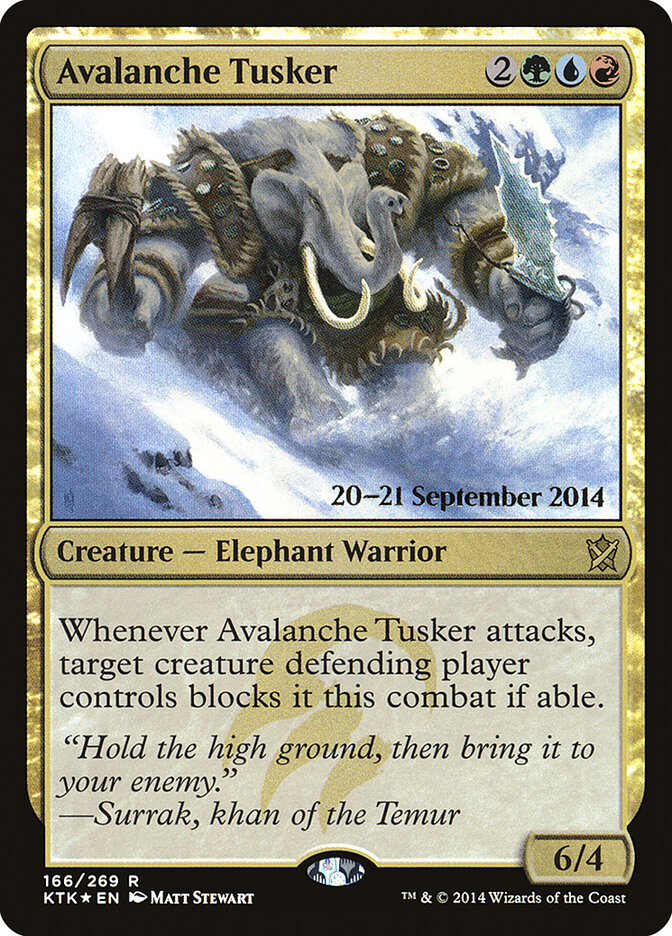 Avalanche Tusker (Khans of Tarkir Promos)