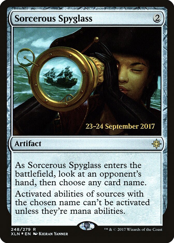 Sorcerous Spyglass (Ixalan Promos)