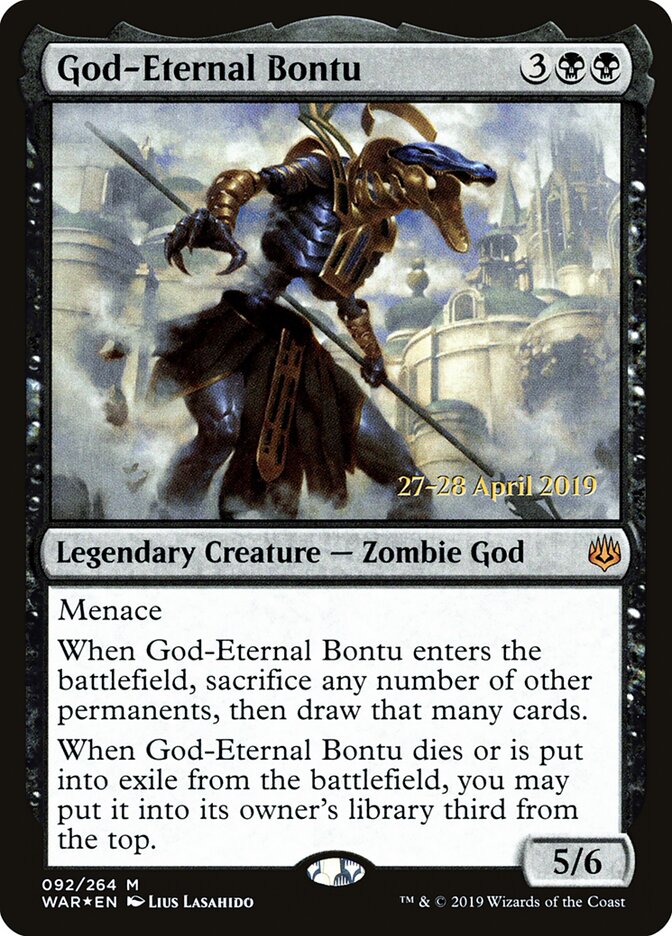 God-Eternal Bontu (War of the Spark Promos)
