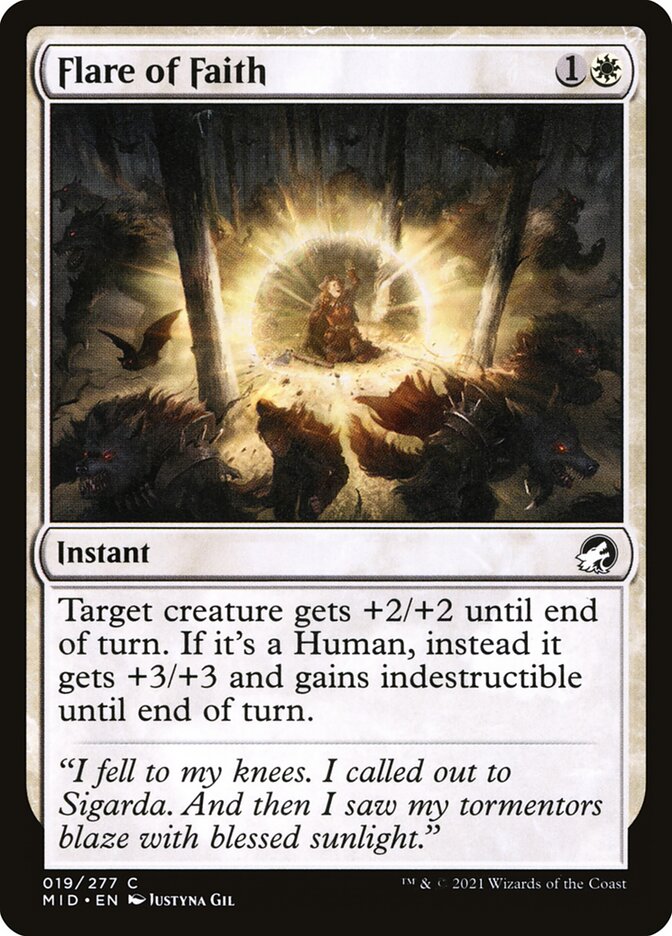 Flare of Faith (Innistrad: Midnight Hunt)