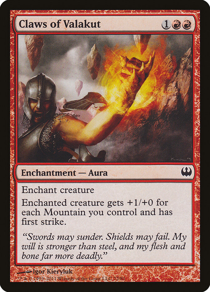Claws of Valakut (Duel Decks: Knights vs. Dragons)