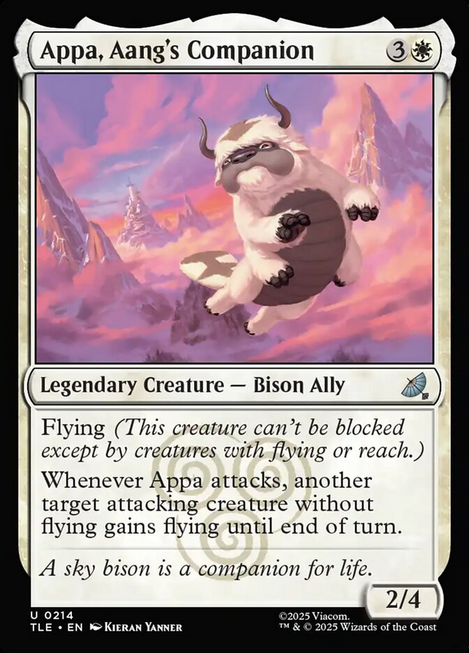 Appa, Aang's Companion (Avatar: The Last Airbender Eternal)