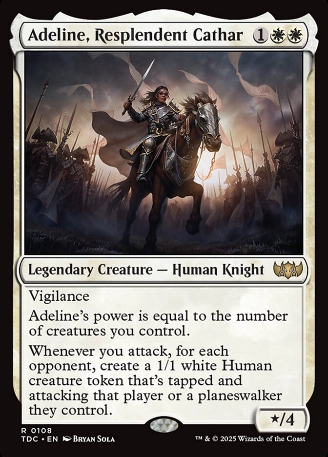Adeline, Resplendent Cathar (Tarkir: Dragonstorm Commander)