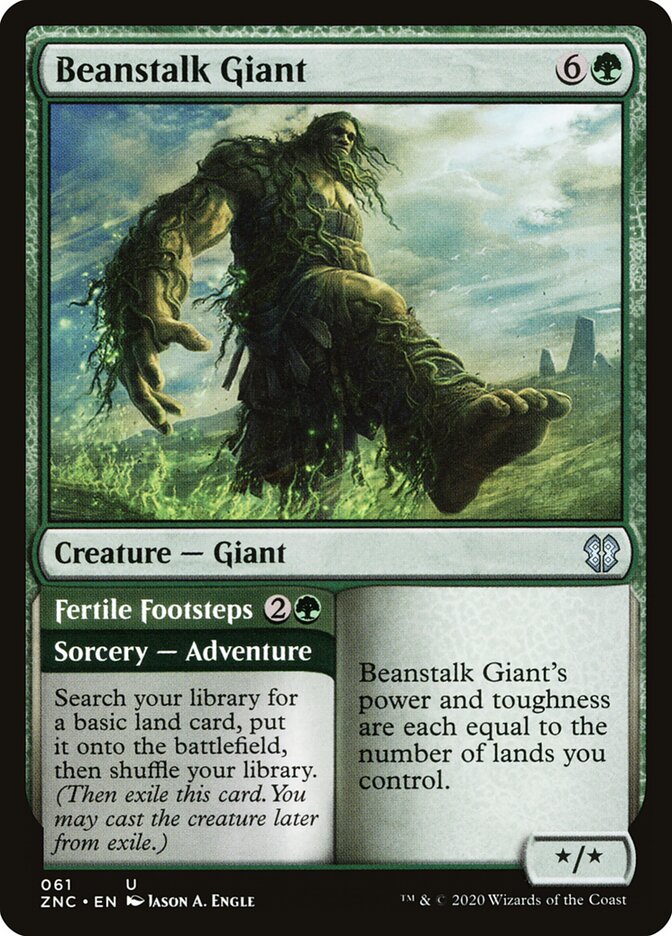Beanstalk Giant // Fertile Footsteps (Zendikar Rising Commander)