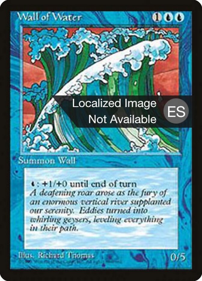 Wall of Water (Fourth Edition Foreign Black Border)