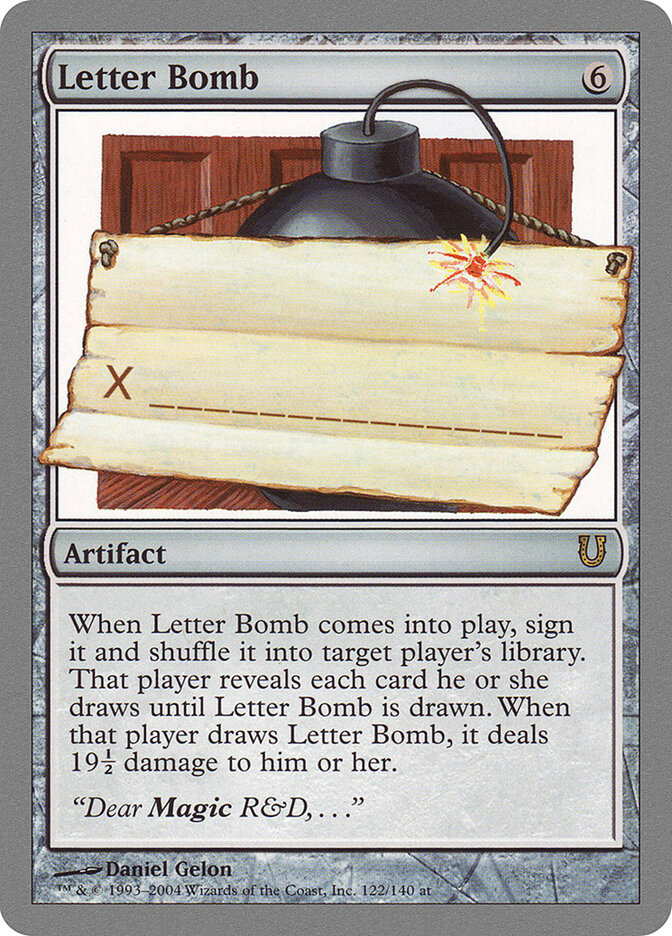 Letter Bomb (Unhinged)