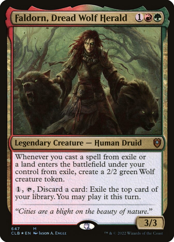 Faldorn, Dread Wolf Herald (Commander Legends: Battle for Baldur's Gate)