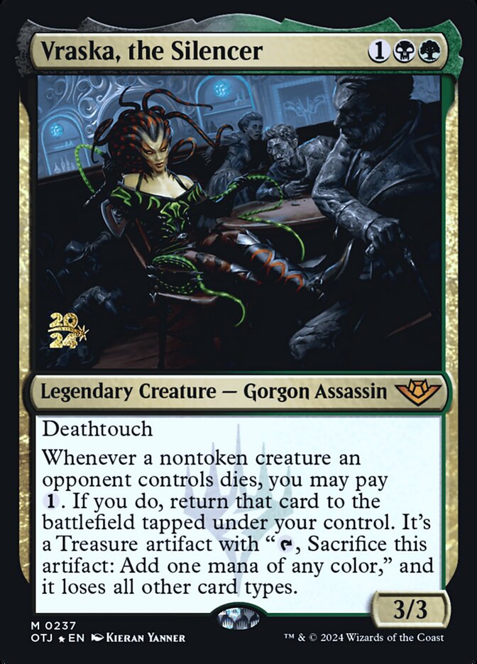Vraska, the Silencer (Outlaws of Thunder Junction Promos)