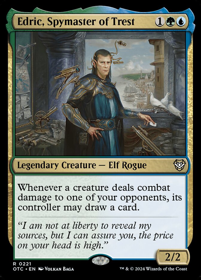 Edric, Spymaster of Trest (Outlaws of Thunder Junction Commander)