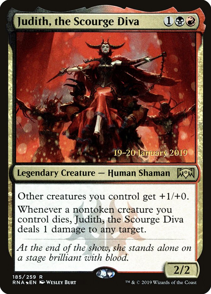 Judith, the Scourge Diva (Ravnica Allegiance Promos)