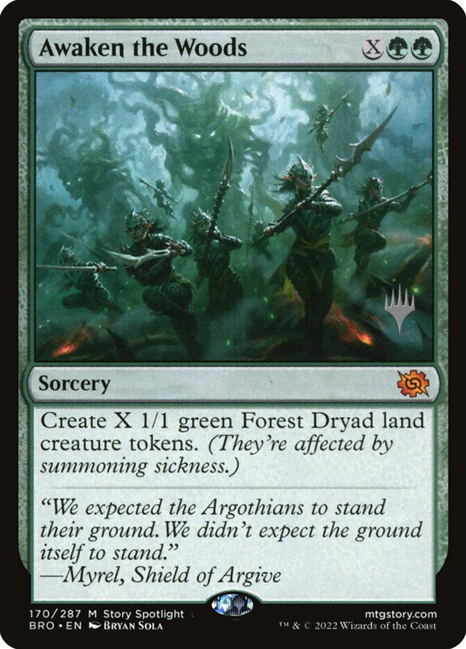 Awaken the Woods (The Brothers' War Promos)