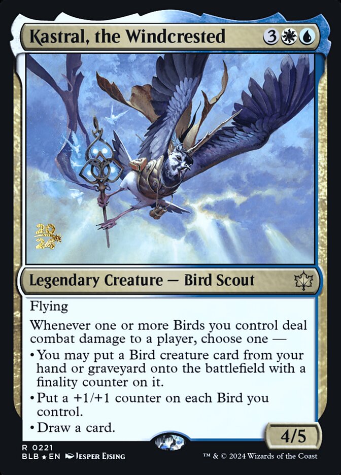 Kastral, the Windcrested (Bloomburrow Promos)