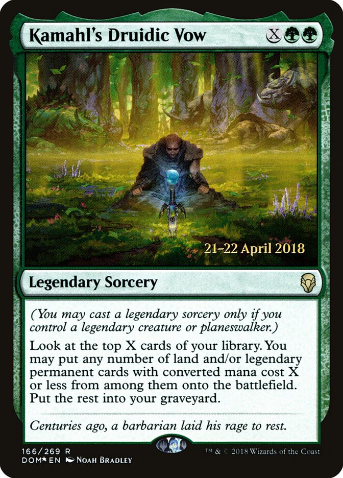 Kamahl's Druidic Vow (Dominaria Promos)