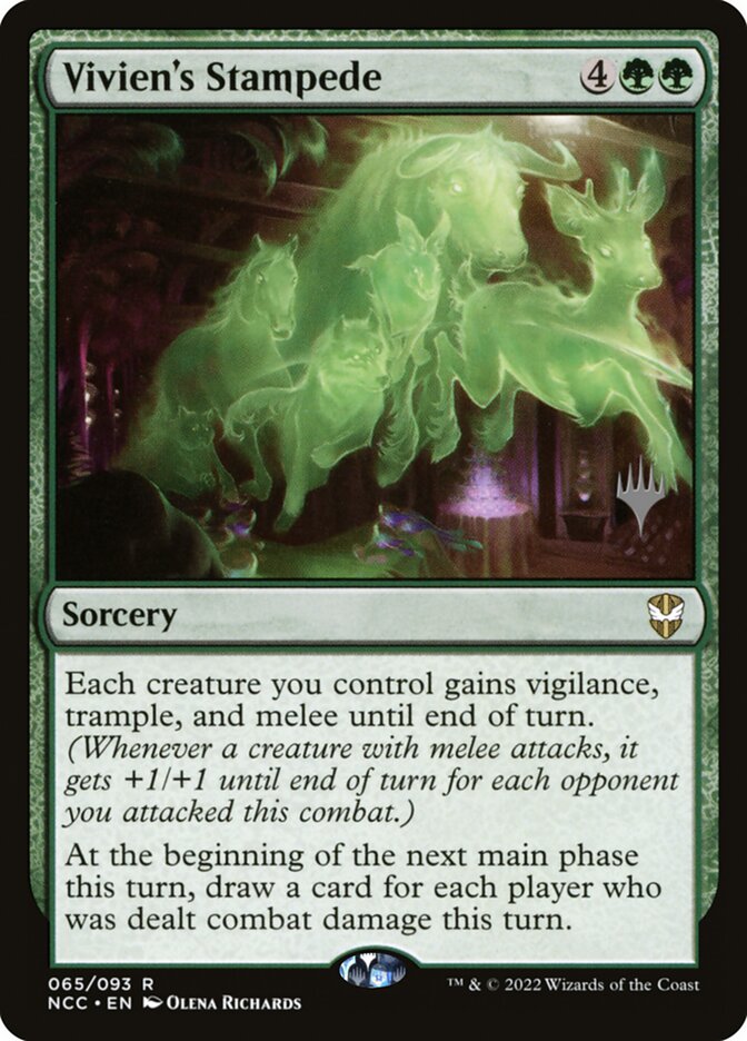 Vivien's Stampede (New Capenna Commander Promos)