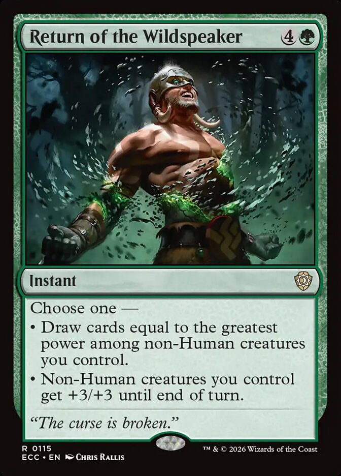 Return of the Wildspeaker (Lorwyn Eclipsed Commander)