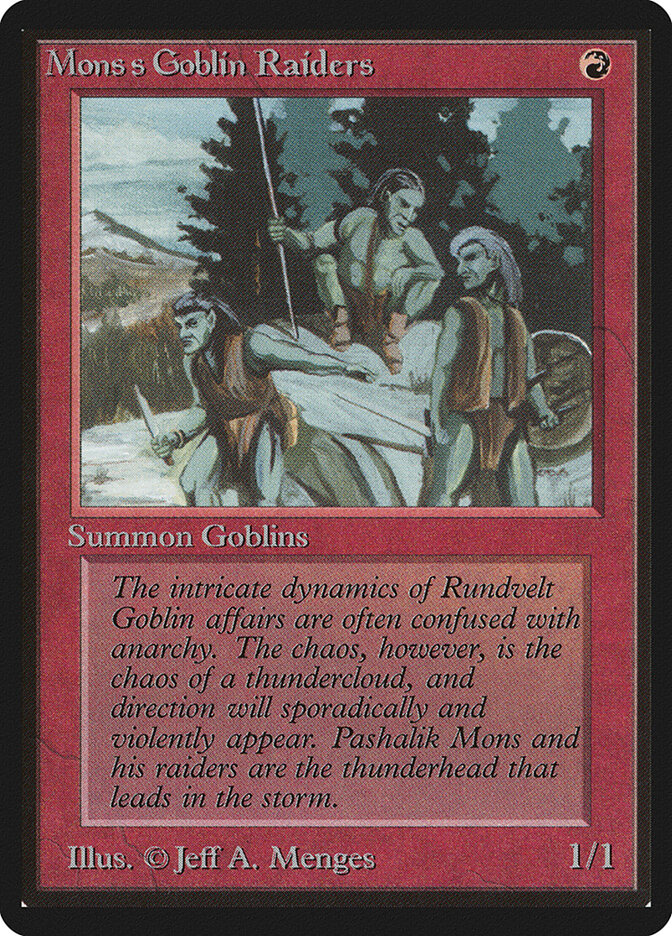 Mons's Goblin Raiders (Limited Edition Beta)