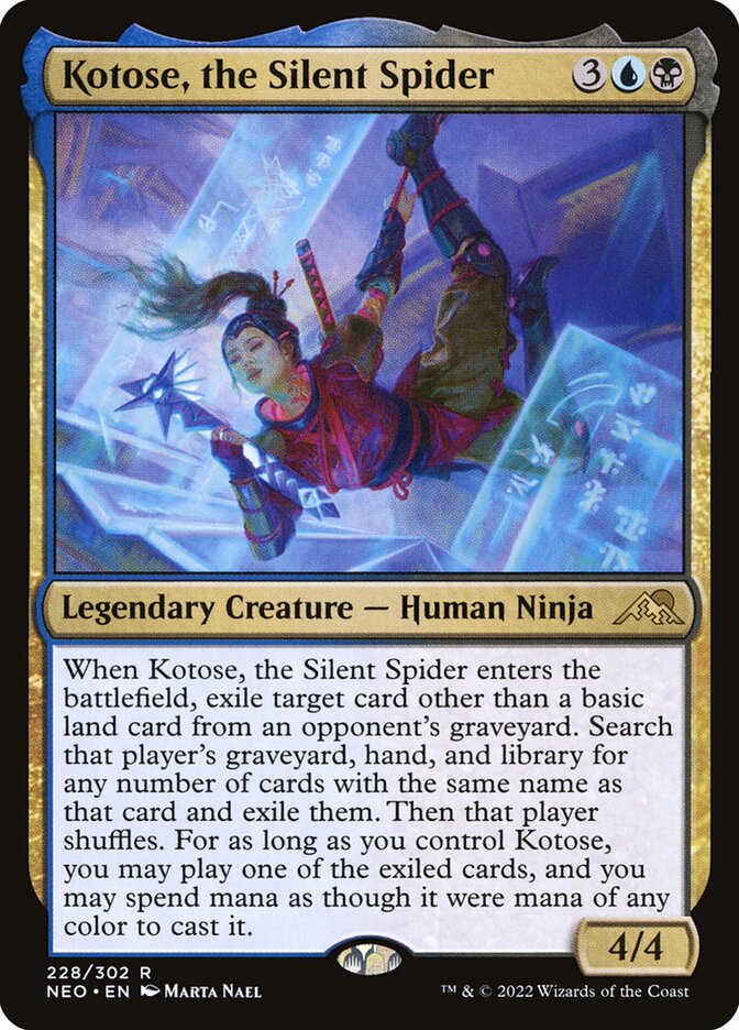 Kotose, the Silent Spider (Kamigawa: Neon Dynasty)