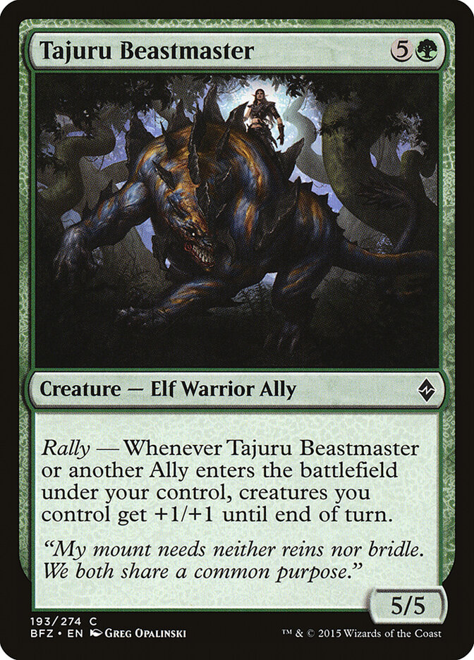 Tajuru Beastmaster (Battle for Zendikar)