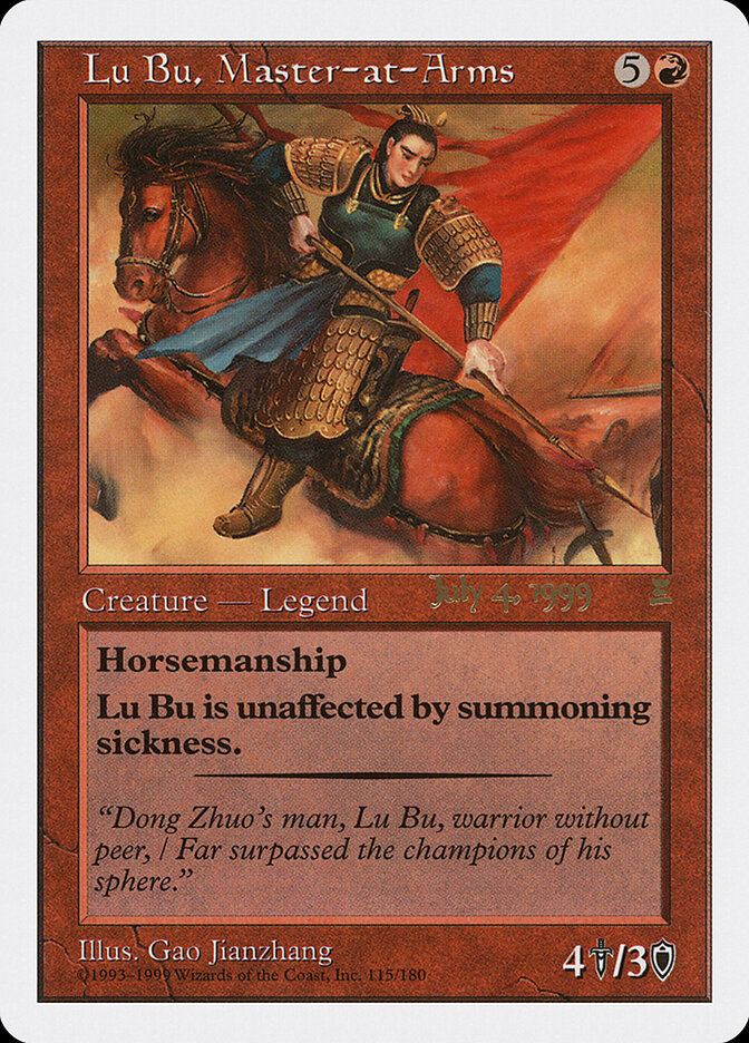 Lu Bu, Master-at-Arms (Portal Three Kingdoms Promos)