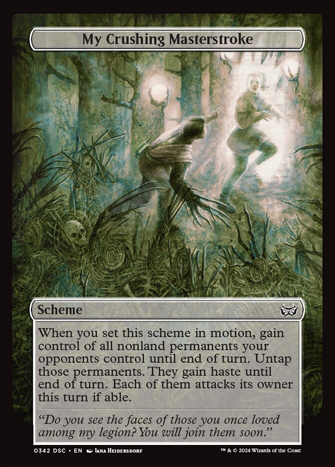 My Crushing Masterstroke (Duskmourn: House of Horror Commander)