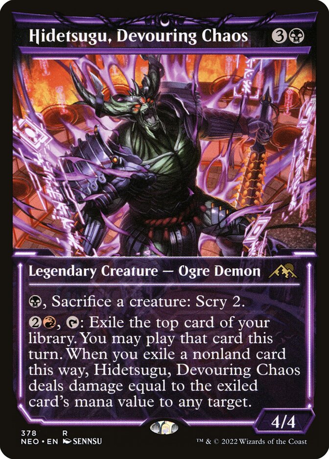 Hidetsugu, Devouring Chaos (Kamigawa: Neon Dynasty)