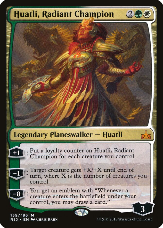 Huatli, Radiant Champion (Rivals of Ixalan)