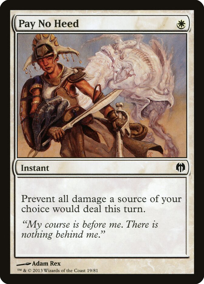 Pay No Heed (Duel Decks: Heroes vs. Monsters)