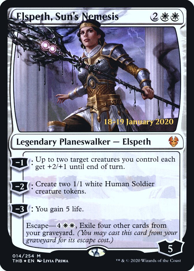 Elspeth, Sun's Nemesis (Theros Beyond Death Promos)