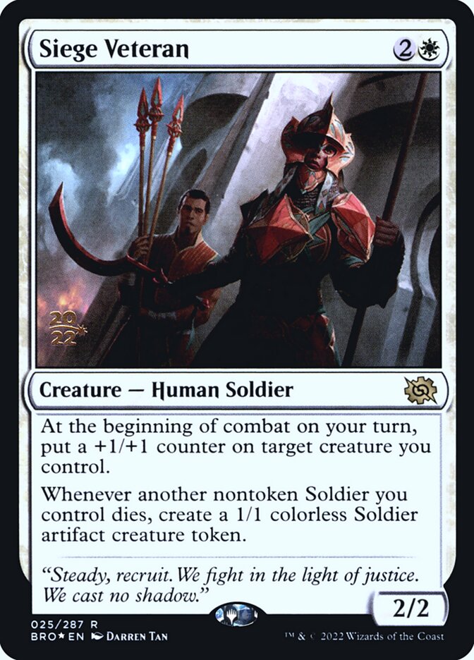 Siege Veteran (The Brothers' War Promos)