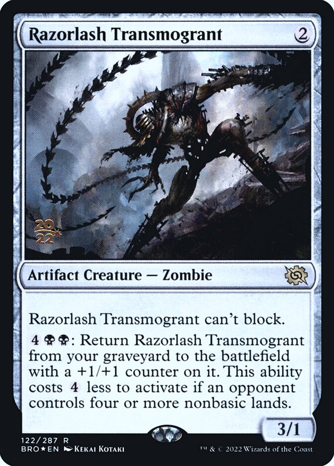 Razorlash Transmogrant (The Brothers' War Promos)