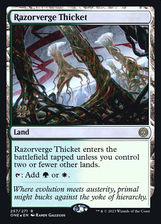 Razorverge Thicket (Phyrexia: All Will Be One Promos)