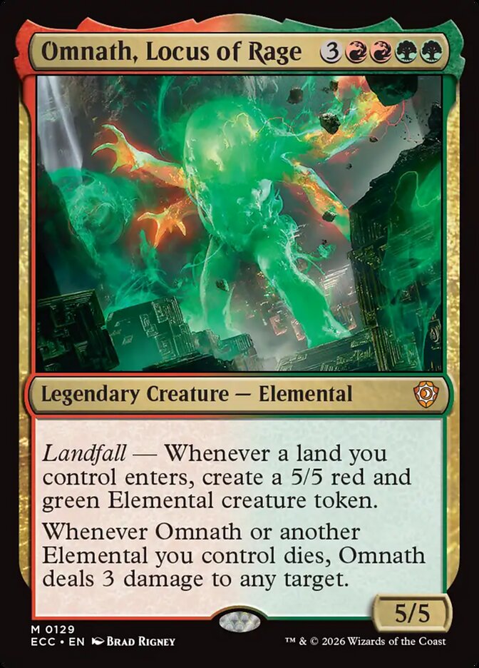Omnath, Locus of Rage (Lorwyn Eclipsed Commander)