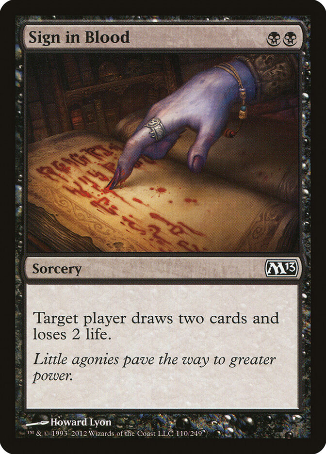 Sign in Blood (Magic 2013)