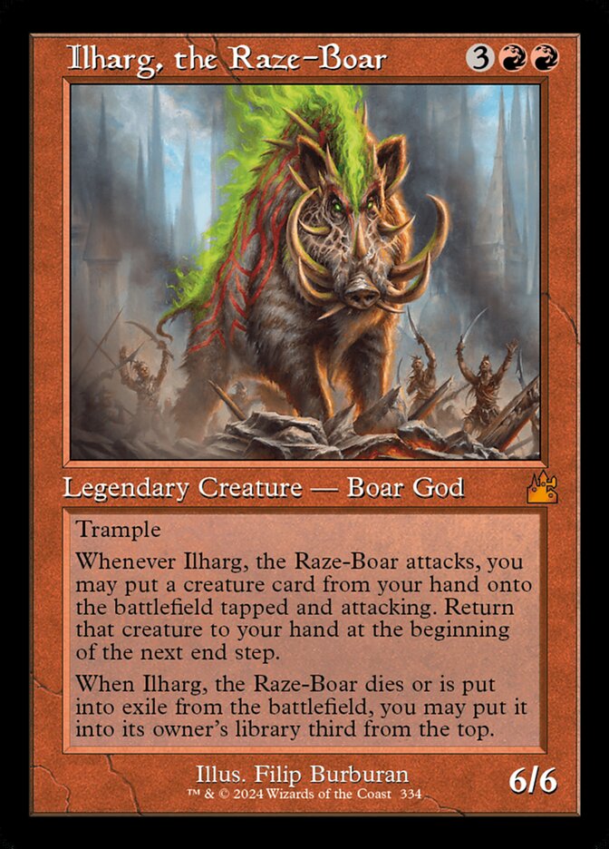 Ilharg, the Raze-Boar (Ravnica Remastered)